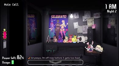 Five night at fuzzboob's / Night 2