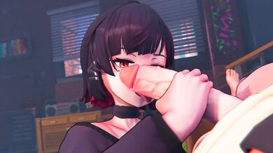 Cute Ellen Joe stays the night to swallow some Cum - Zenless zone zero