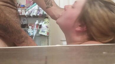Sexy PAWG Wife Deepthroats Husbands Cock