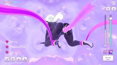 Milking an elf with big tits and dicks in all holes. 3d animation
