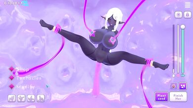 Milking an elf with big tits and dicks in all holes. 3d animation