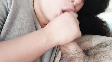 Full blowjob, lots of skill sucking, what a lucky guy