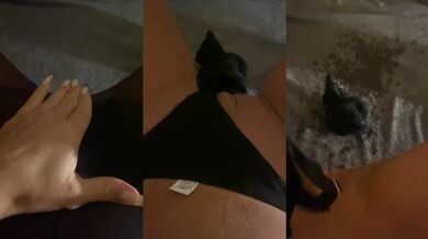 Squirting all over my panties & tights before sending them to one of my fans