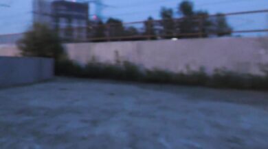 PUBLIC EXTREME! A crazy girl is jerking off in front of a train and pissing on the tracks