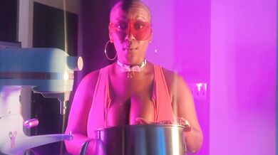 Huge Jus in the Kitchen - Cum Make Butter