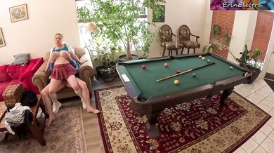 Stepsiblings messing around in the living room get horny and fuck