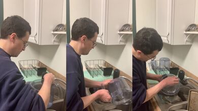 Your Husband does a lot of dishes without you asking part 1