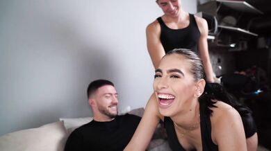 Wild threesome with pregnant Latina Alicia Trece
