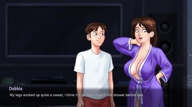 Getting A Footjob From Hot Landlady - Summertime Saga Debbie New Sex Scenes Part 3