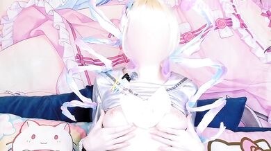 A charming cosplayer plays with her pussy through her panties | NEEDY STREAMER OVERLOAD cosplay