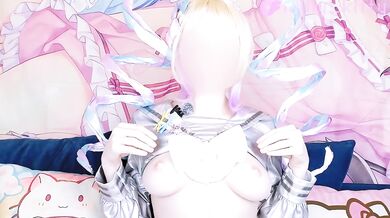 A charming cosplayer plays with her pussy through her panties | NEEDY STREAMER OVERLOAD cosplay