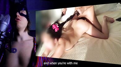Holding her by the hair and inserting a member up to the balls into her submissive stepdaughter, she will accept everything[eng sub