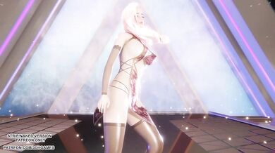 [MMD] MINNIE - Cherry Sky - Seraphine Sexy Kpop Dance League of Legends Hentai Uncensored 4K 60FPS