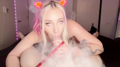 POV Cat Girl Sucks Anything You Put In Her Mouth