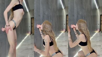I want you to see me in all my glory and how I pleasure myself. And then I grabbed my dildo and shoved it deep inside, right into my mouth!