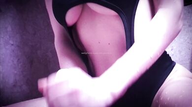 ASMR Jerk off instructions. Stroke dildo Amateur Blonde with Natural Big Tits POV SOLO GIRL
