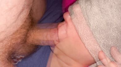 Hot POV Sexy blowjob blindfolded