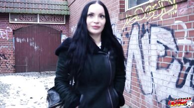 GERMAN SCOUT - Huge Ass German Tattoo Model Mandy Heart Pick Up for Casting Fuck
