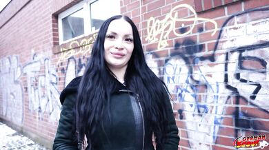 GERMAN SCOUT - Huge Ass German Tattoo Model Mandy Heart Pick Up for Casting Fuck