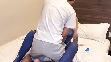 Thick asian girl gets fucked by guy bestfriend in pleasure