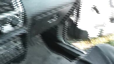 Sex in public Sex in backseat car. Taxi driver stopped on side road sexy blonde MILF jerk off cock Then man fuck pussy doggystyle and cumshot Creampie