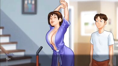 Sommertime saga | Sexy debbie with Hot titsjob in Gameplay