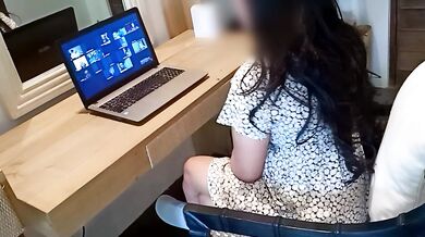 Horny Pinay Virtual Assistant Fucked During Work Conference Call