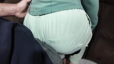 White Girl Ass Worship in Ski Pants POV