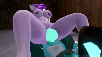 Alice helps out needy protogen - Furry VRChat ERP