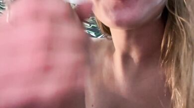 FIRST Dildo Sucking Video