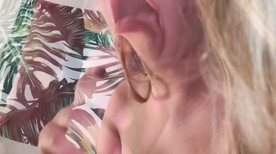 FIRST Dildo Sucking Video