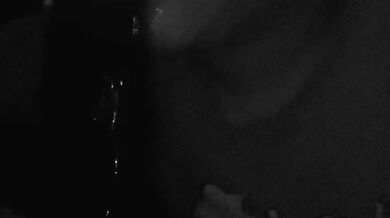 Nerdy Neighbor Gives Quick Sloppy Blowjob Before Her Man Comes Home