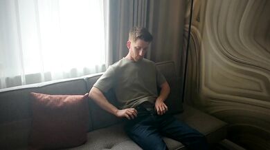 Wife gets blacked and makes husband watch. Interracial sex and cuck cums watching