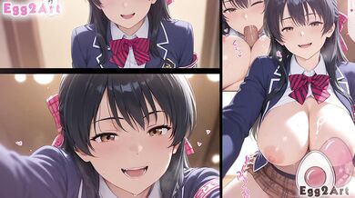 Food Wars hentai - Kawashima Urara big tits swimsuit blow job hentai By Egg2Art