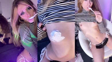 tiny blonde goth WAM fetish