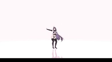 Elf VTuber Outfit Change Until Nude | Drama MMD R-18
