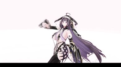 Elf VTuber Outfit Change Until Nude | Drama MMD R-18