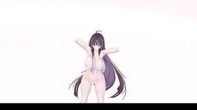 Elf VTuber Outfit Change Until Nude | Drama MMD R-18