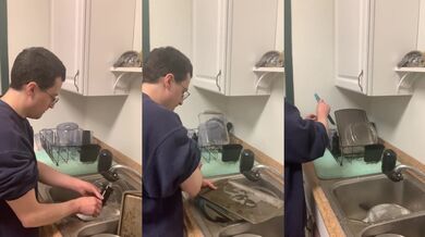 Your Husband does a lot of dishes without you asking part 2