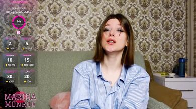 Amateur College Girl Squirts on Her Boyfriend's BBC - Marina Monroe
