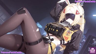 Zenless Zone Zero bunny suit hentai - big tits Trigger Bunny Suit Blow Job for her boss hentai by PandaDaddy
