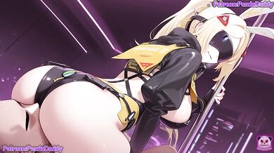 Zenless Zone Zero bunny suit hentai - big tits Trigger Bunny Suit Blow Job for her boss hentai by PandaDaddy