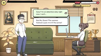 The secretary accepts perverted clients right at work