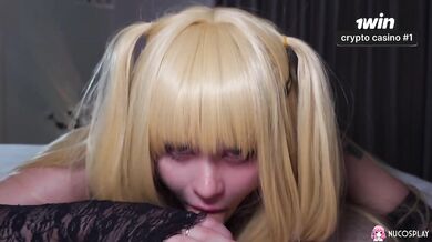 Misa Amane Takes Deep Throat & Anal Fucking