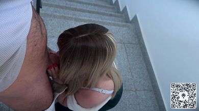 Big Ass Blonde picked me up in Elevator and gets fucked in Stairwell - was it too loud?