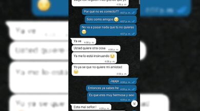 Conversación en Whats me termina convenciendo un señor para follar después de salir.sexo casero.rico coño cremoso y apretado