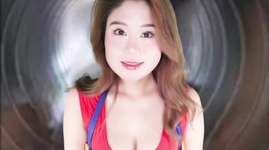 ASMR Hot Girl Get Stuck in AC Duct Role Play | Oil Ear Massage and Gel Ear Massage