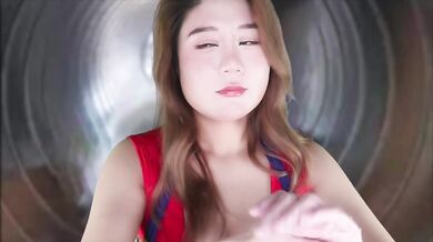ASMR Hot Girl Get Stuck in AC Duct Role Play | Oil Ear Massage and Gel Ear Massage