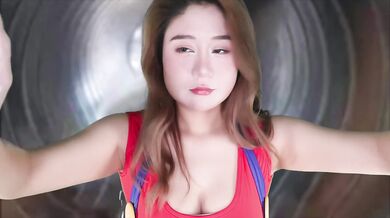 ASMR Hot Girl Get Stuck in AC Duct Role Play | Oil Ear Massage and Gel Ear Massage
