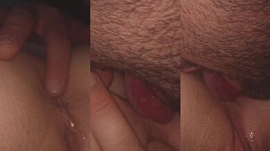 SUPER CLOSE-UP of a Wet Deep Rimjob